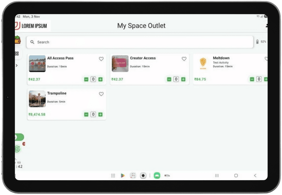 Digicuro-POS-New-Activity Software