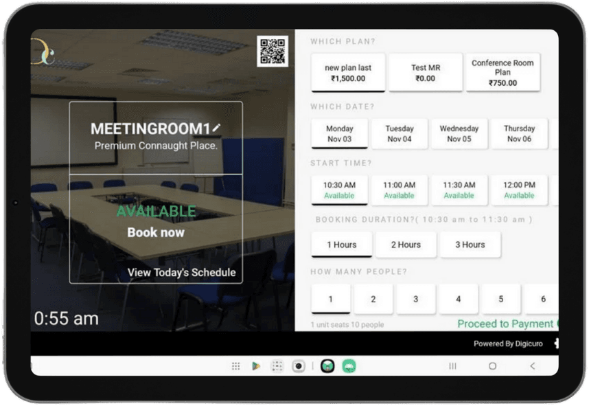 Digicuro- Meeting room automation Software