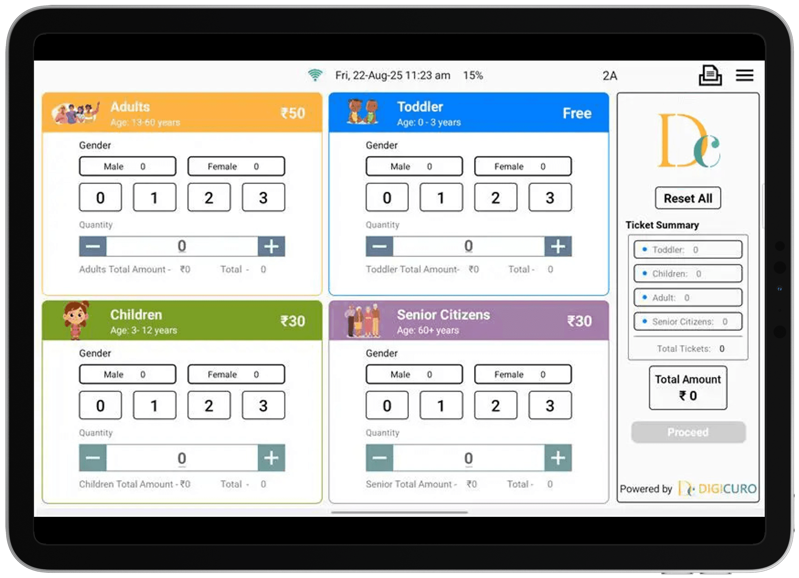 Digicuro Ticketing