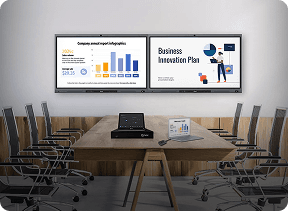 Use our presentation equipment.